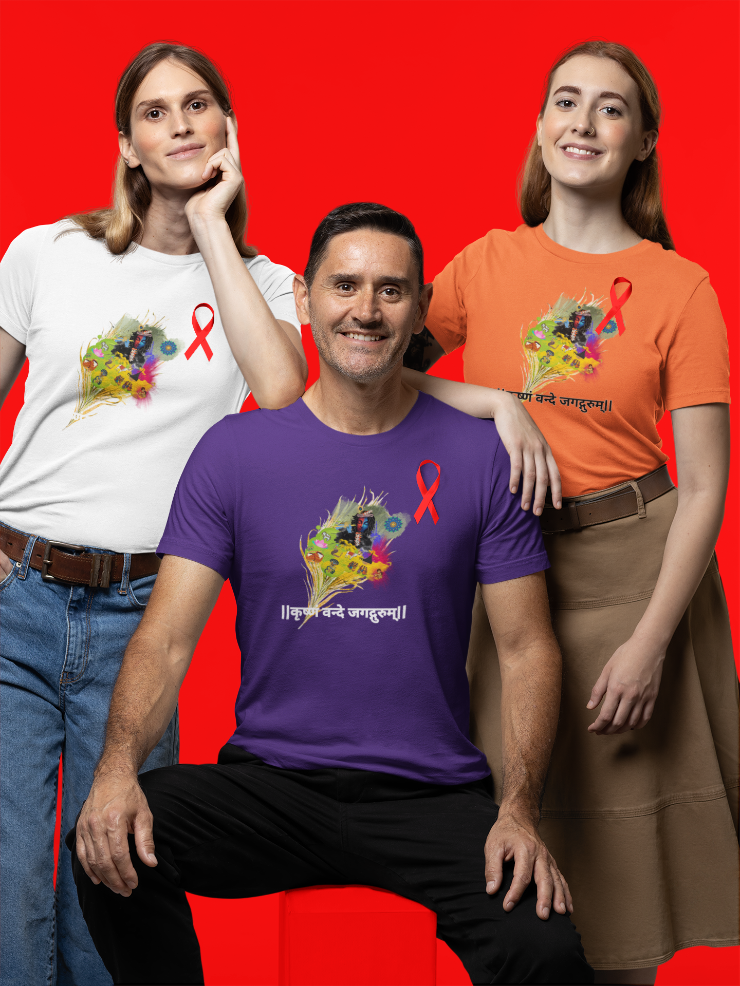 Sri Krishna Long Sleeve Tee