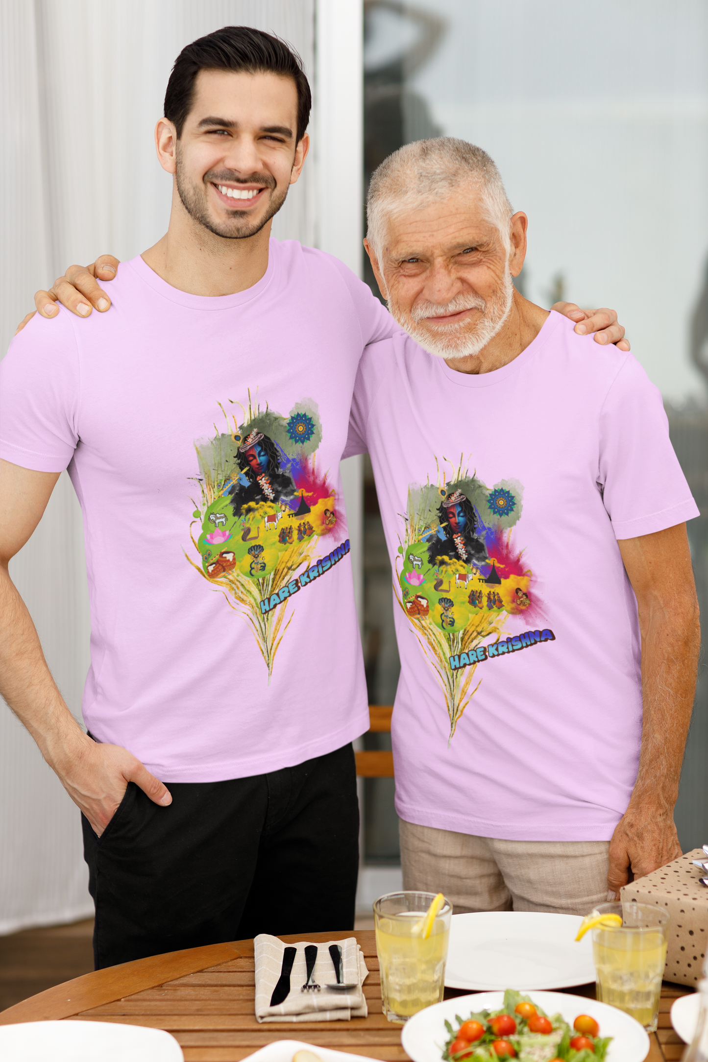 Hare Krishna Unisex Vibrant Graphic Tee