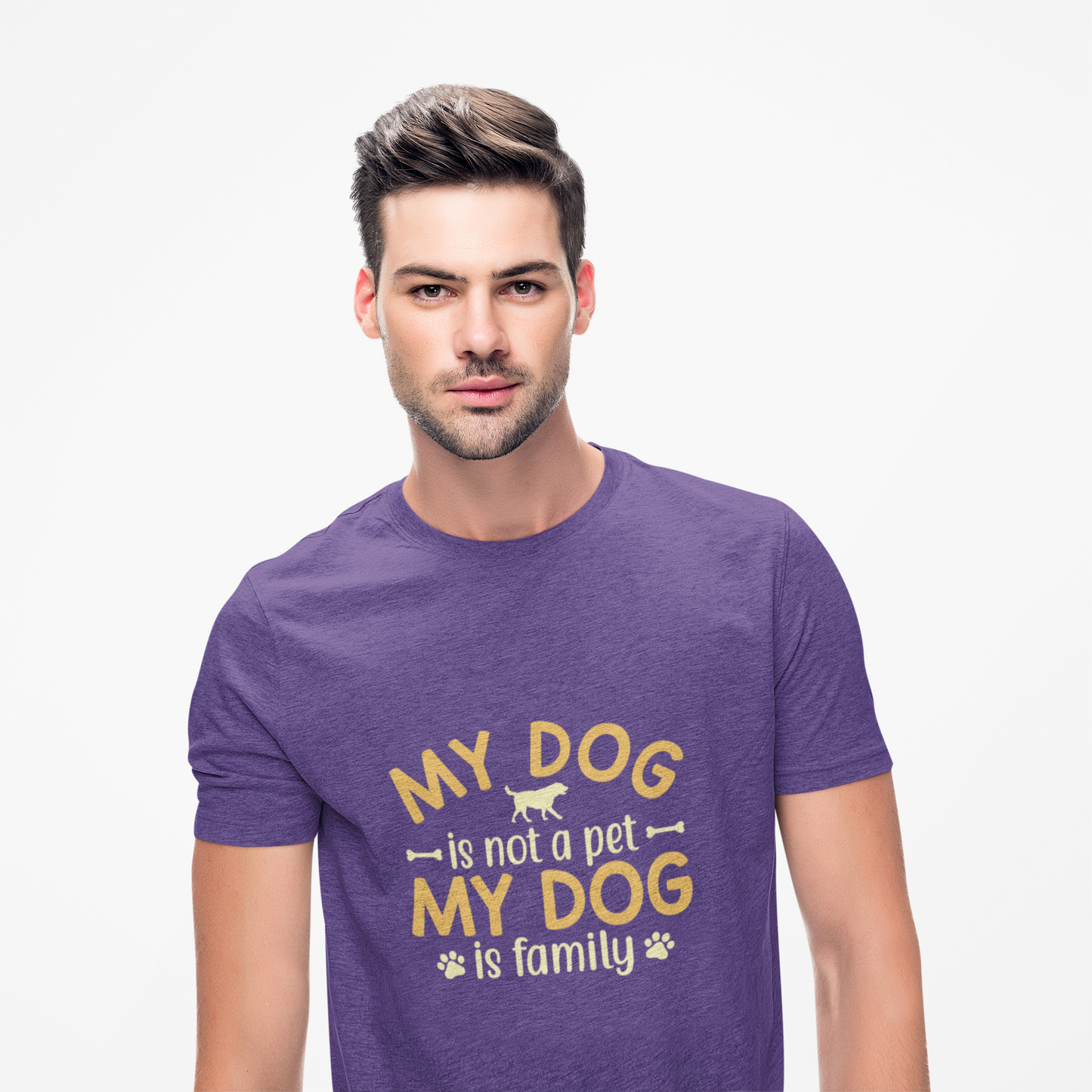 My Dog Is Family Heavy Cotton Tee