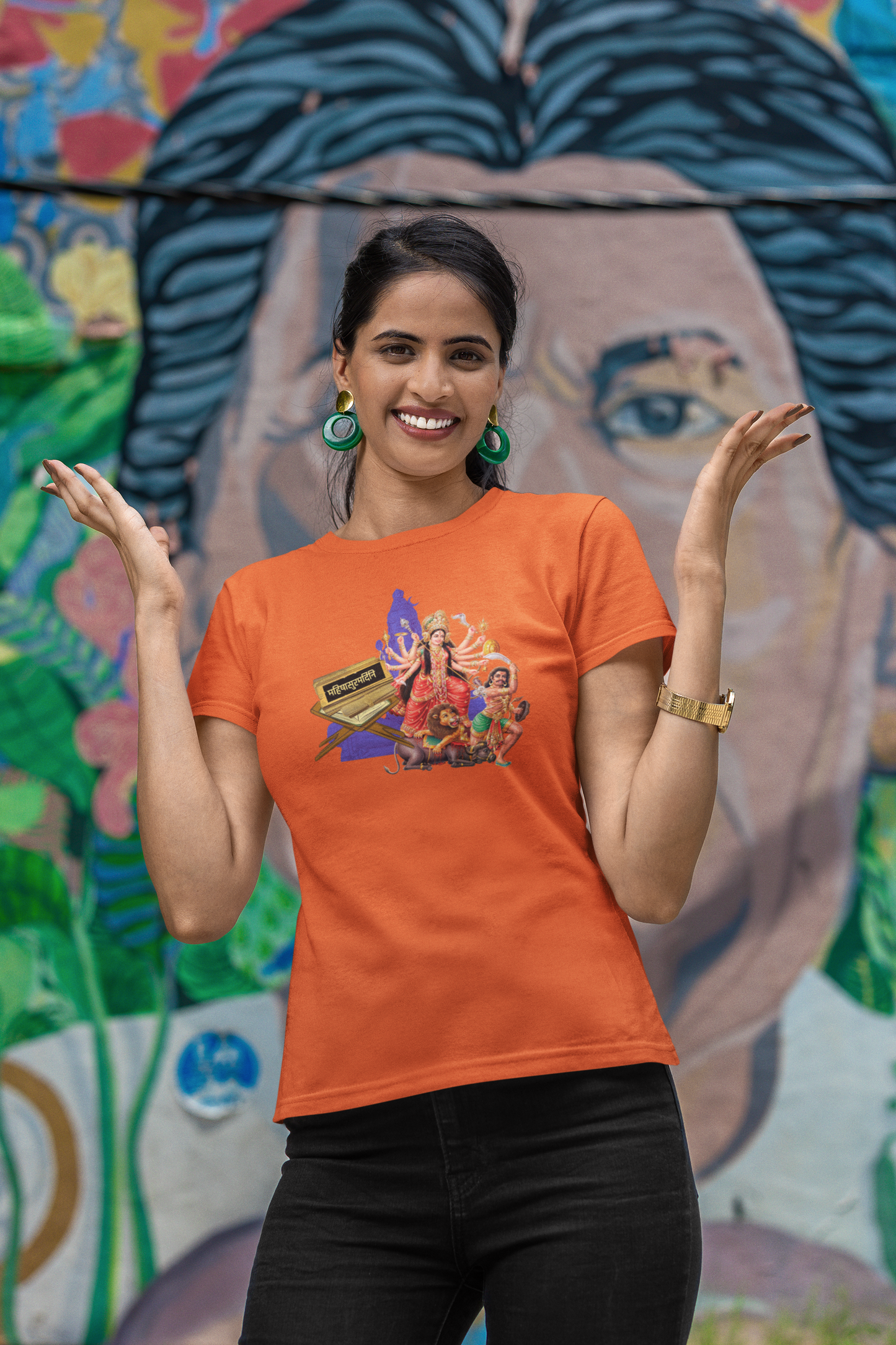 Mahishasura Mardini Sanskrit  T-Shirt