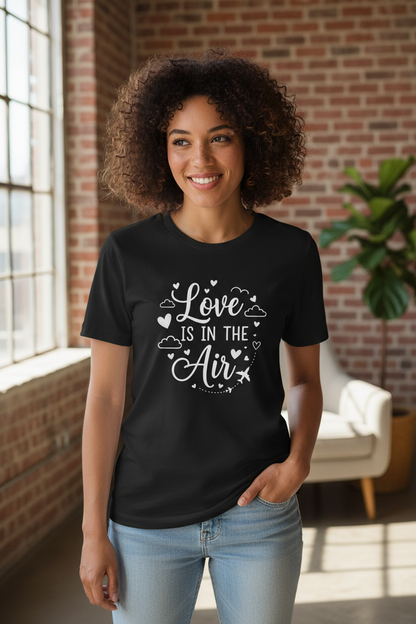 Black Love is in the Air t-shirt - lifestyle view