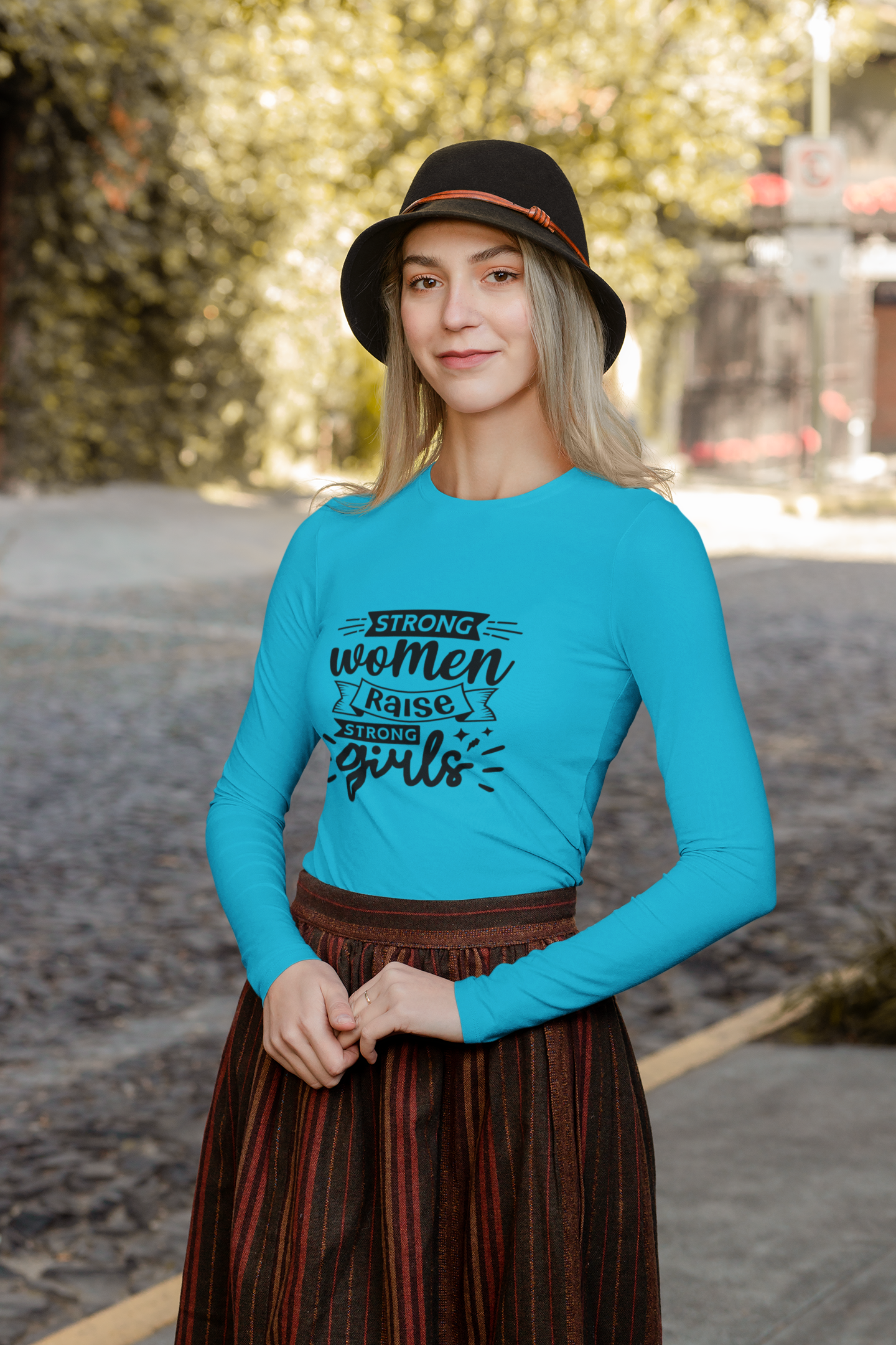 Strong Women Raise Strong Girls Long Sleeve Tee