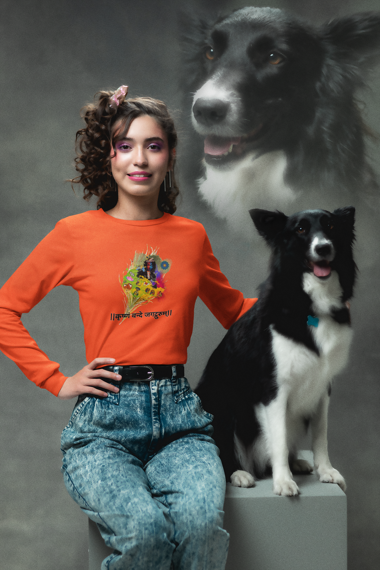 Sri Krishna Long Sleeve Tee