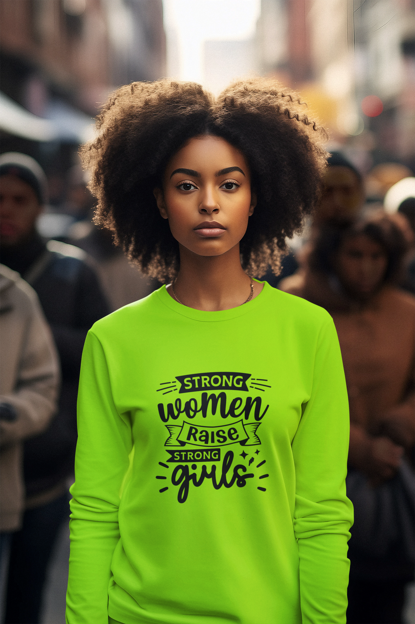 Strong Women Raise Strong Girls Long Sleeve Tee