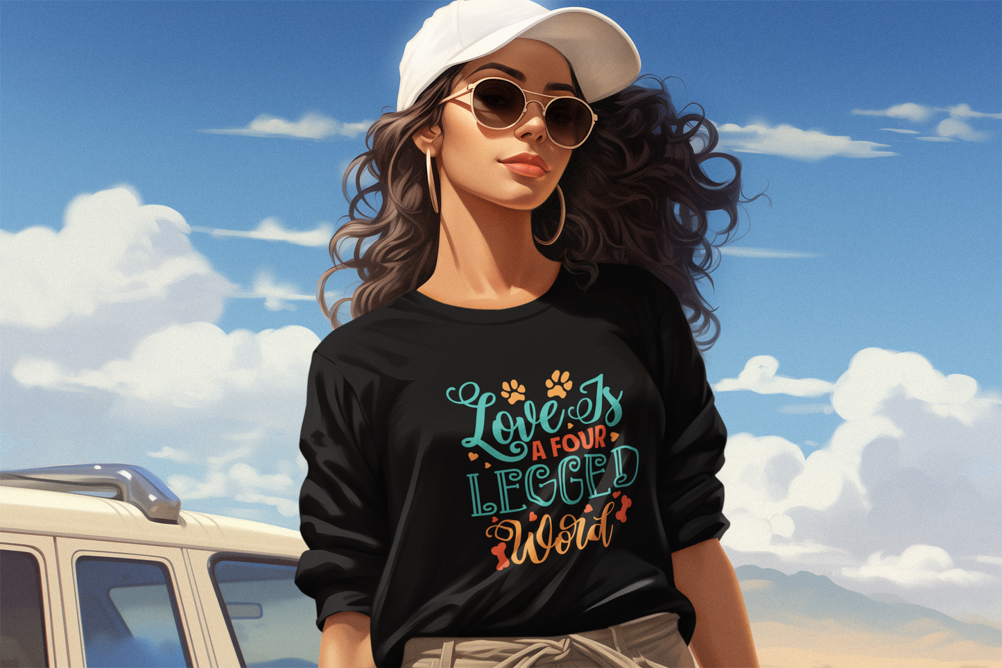 Love Is A Four-Legged World Long Sleeve Tee