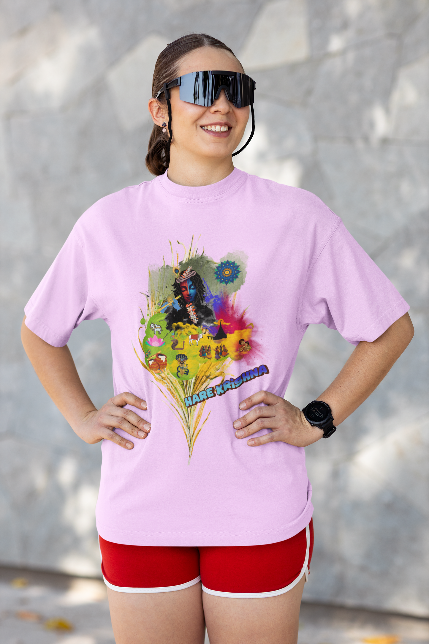 Hare Krishna Unisex Vibrant Graphic Tee