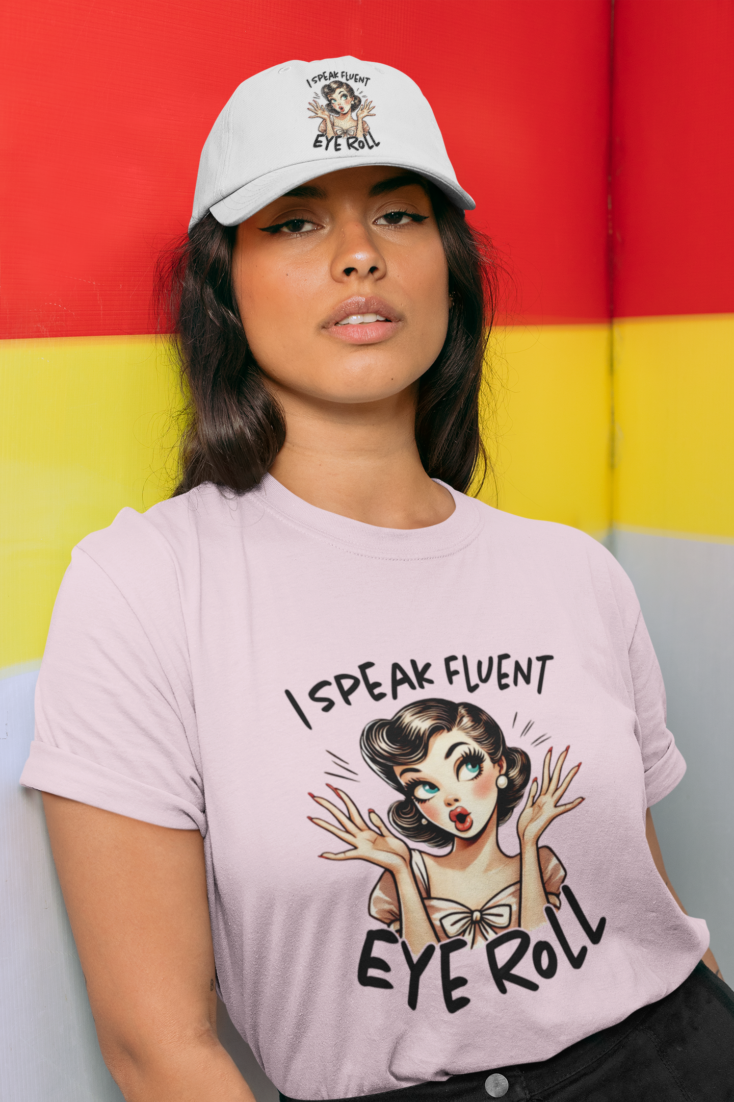 Fluent Eye Roll Graphic Tee for Women